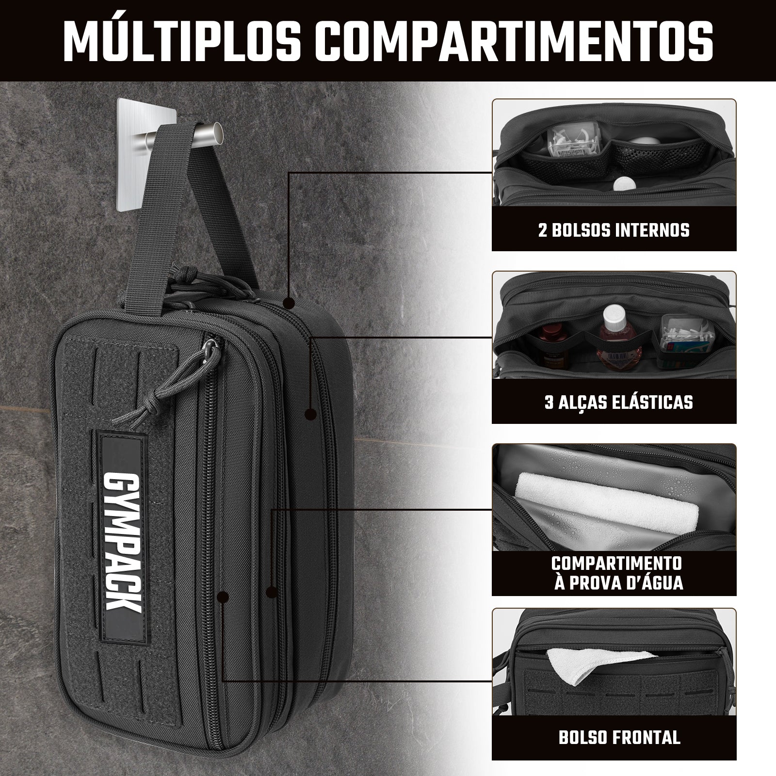 Gympack Attachable Toiletry Bag