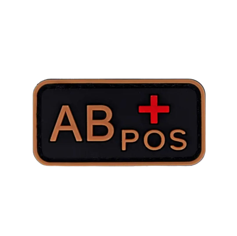 Blood Type Patch (A+, B+, AB+, O+, A-, B-, AB-, O-) Bronze