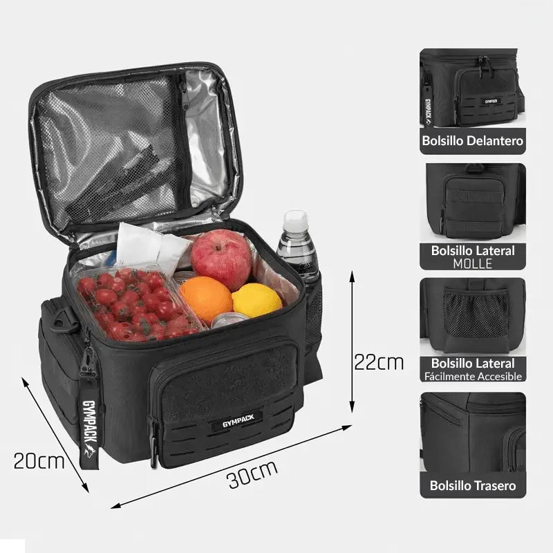 Gympack Khaki 13L Thermal Lunch Bag