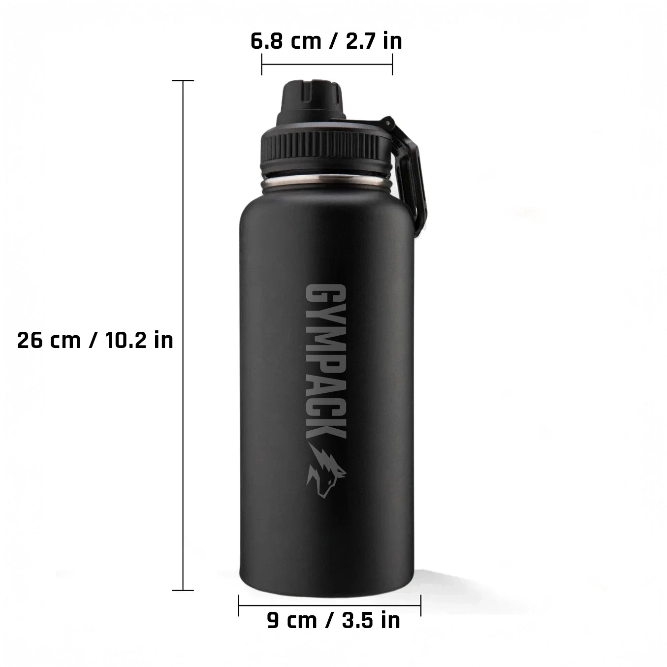 40oz Stainless Steel Insulated Thermal Bottle Gympack