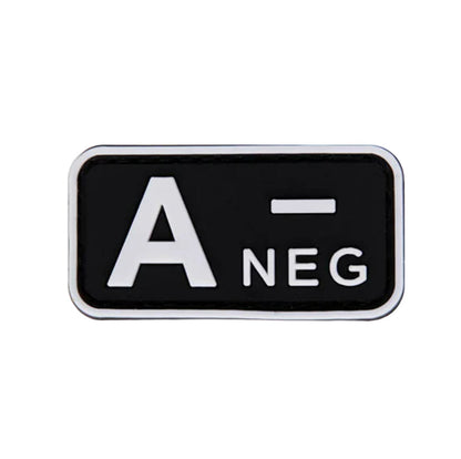 Blood Type Patch (A+, B+, AB+, O+, A-, B-, AB-, O-) Black