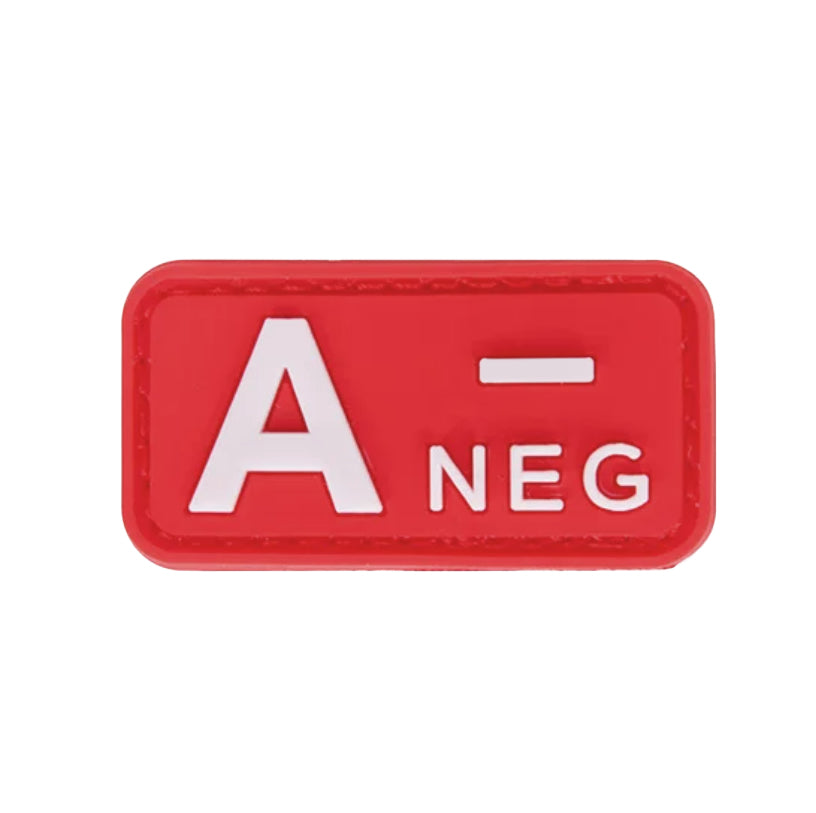Blood Type Patch (A+, B+, AB+, O+, A-, B-, AB-, O-) Red