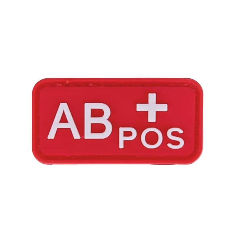 Blood Type Patch (A+, B+, AB+, O+, A-, B-, AB-, O-) Red