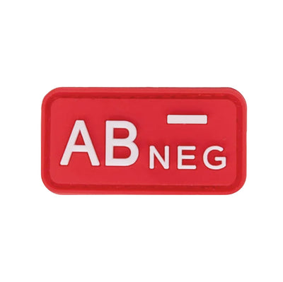 Blood Type Patch (A+, B+, AB+, O+, A-, B-, AB-, O-) Red