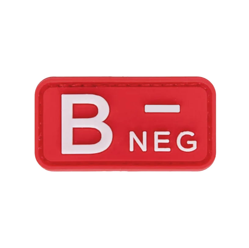 Blood Type Patch (A+, B+, AB+, O+, A-, B-, AB-, O-) Red