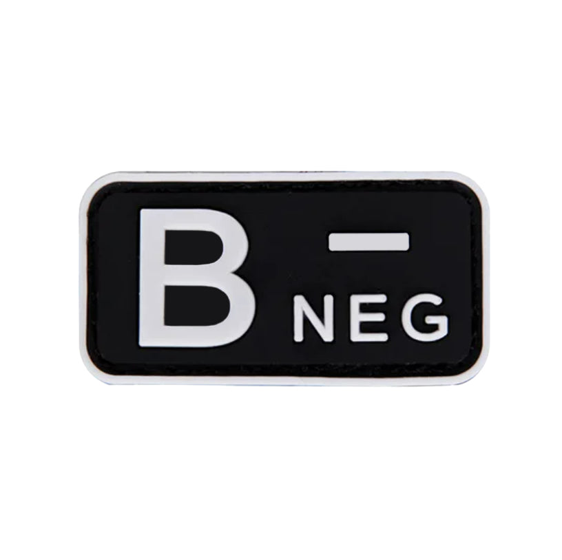 Blood Type Patch (A+, B+, AB+, O+, A-, B-, AB-, O-) Black
