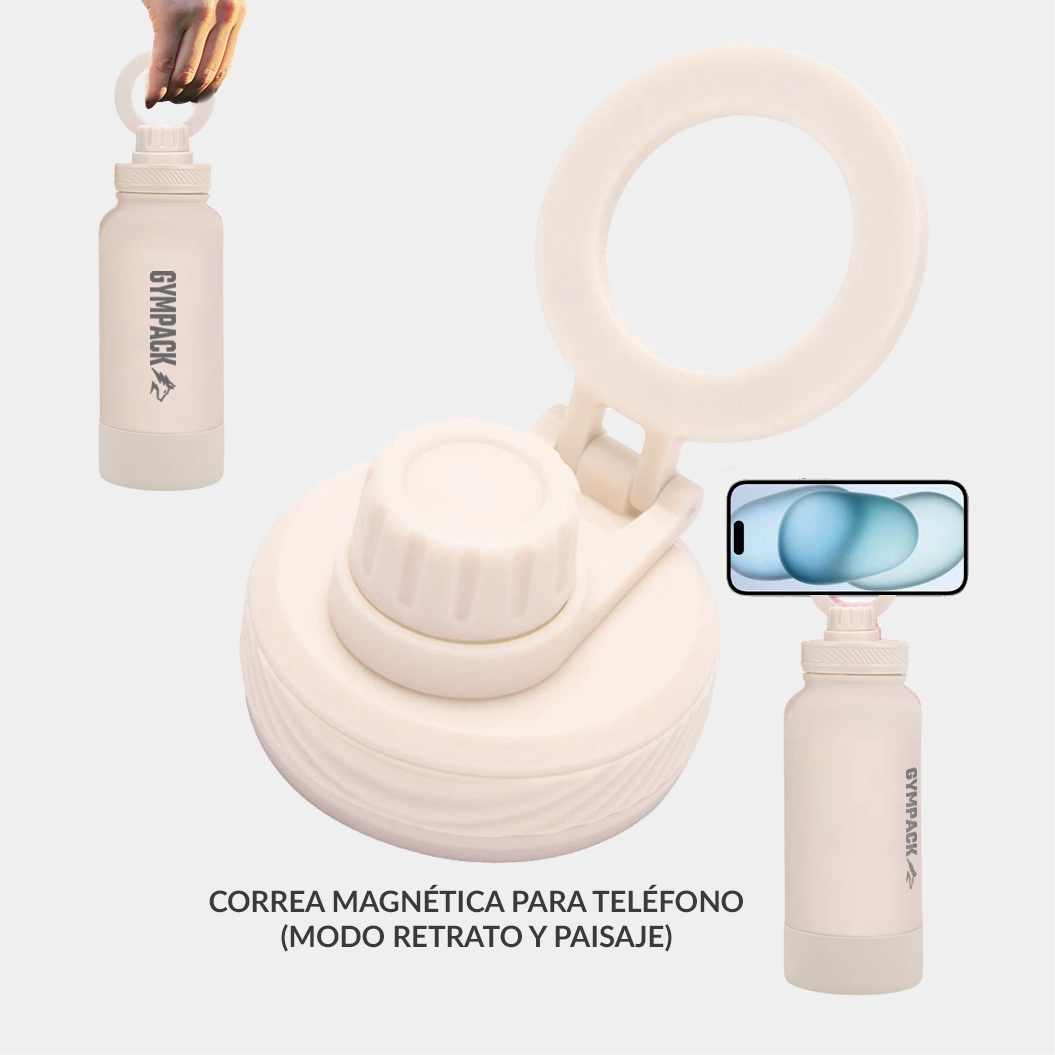Botella Térmica Magsafe Gympack 650ml Crema