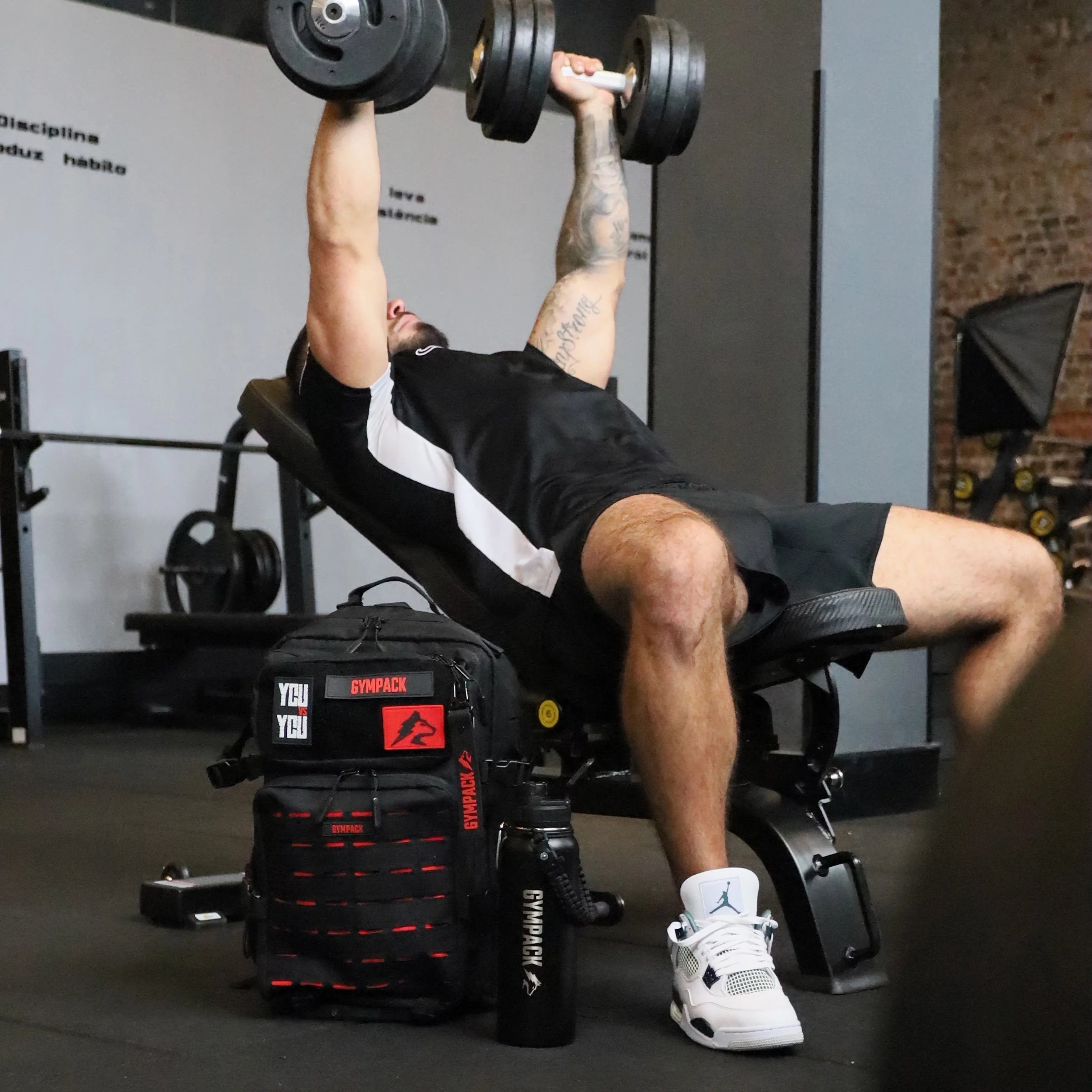Gympack Pro 50L Black and Red