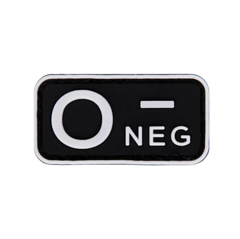 Blood Type Patch (A+, B+, AB+, O+, A-, B-, AB-, O-) Black